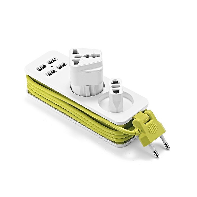 EU Plug Power Strip 220V 1.5m Cable EU Wall Socket