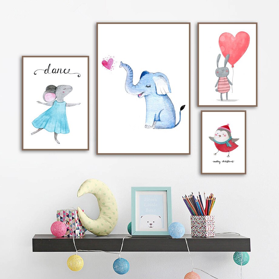 Children Watercolor Canvas Print