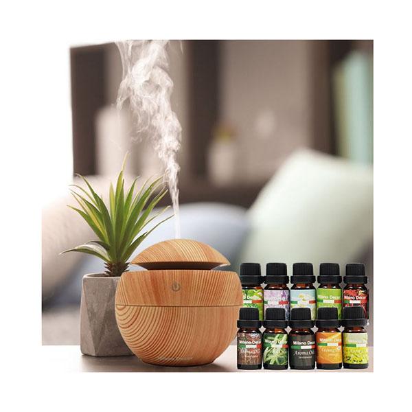 Ultrasonic Usb Diffuser With 10 Aroma Oils 130Ml