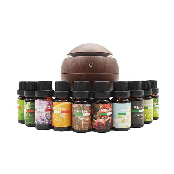 Ultrasonic Usb Diffuser With 10 Aroma Oils 130Ml