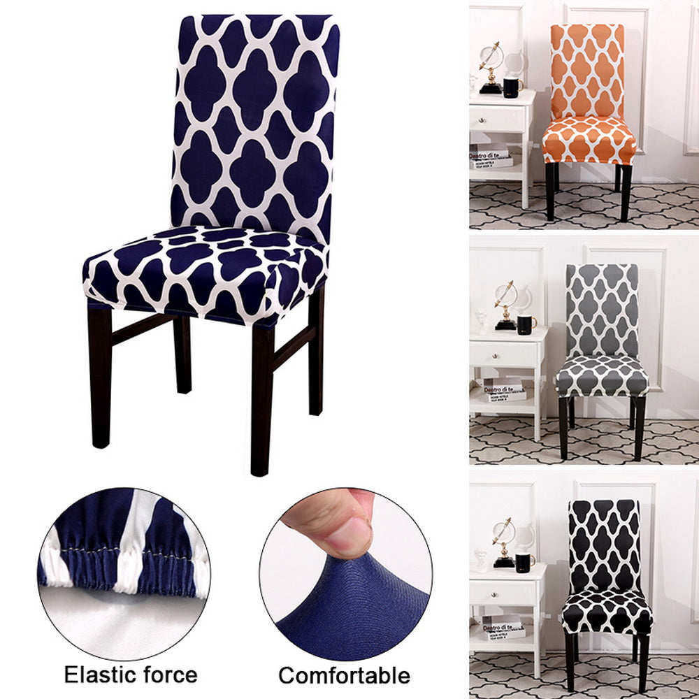 1PC Flower Print Removable Chair Cover Stretch