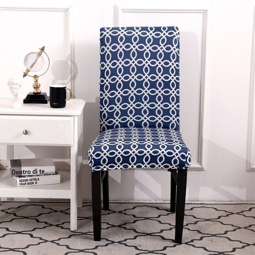 1PC Flower Print Removable Chair Cover Stretch