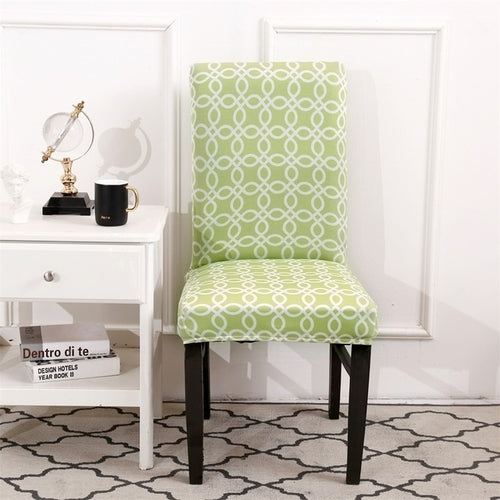1PC Flower Print Removable Chair Cover Stretch