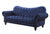 91" X 42" X 31" Navy Velvet Sofa