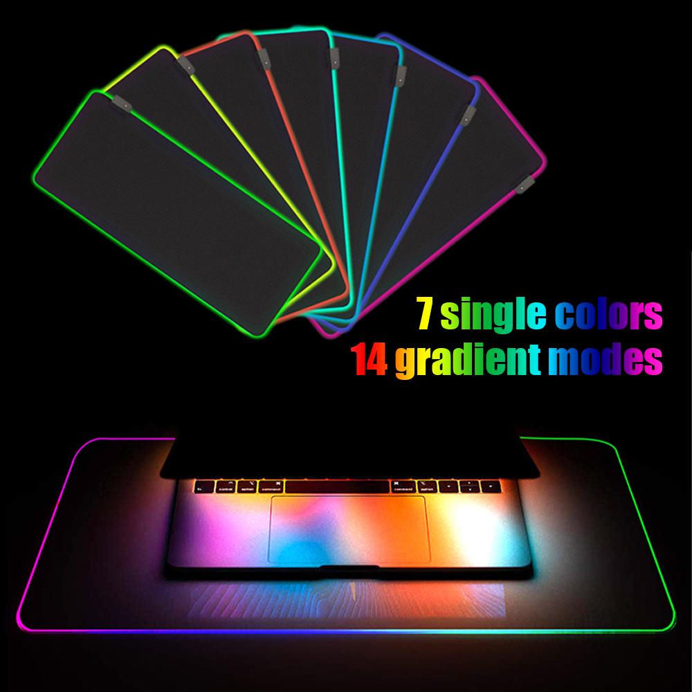 RGB Soft Large Gaming Mouse Pad Non-Slip Oversize Glowing Led Extended