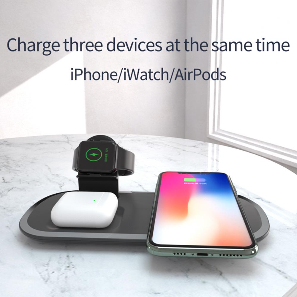 15W 3 In 1 Fast Wireless Charger For Iphone 12 iWatch AirPords SP