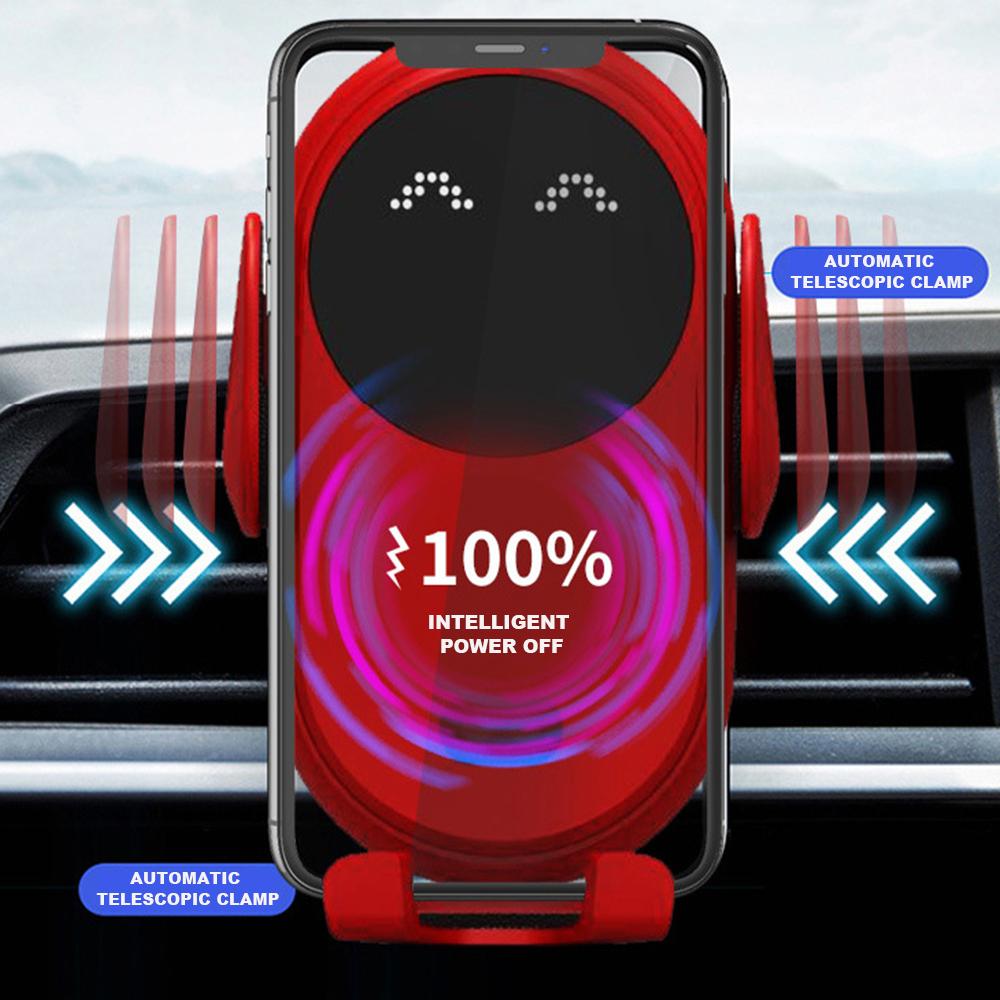 Car Wireless Charger Phone Holder Infrared Induction Fast Charger SP