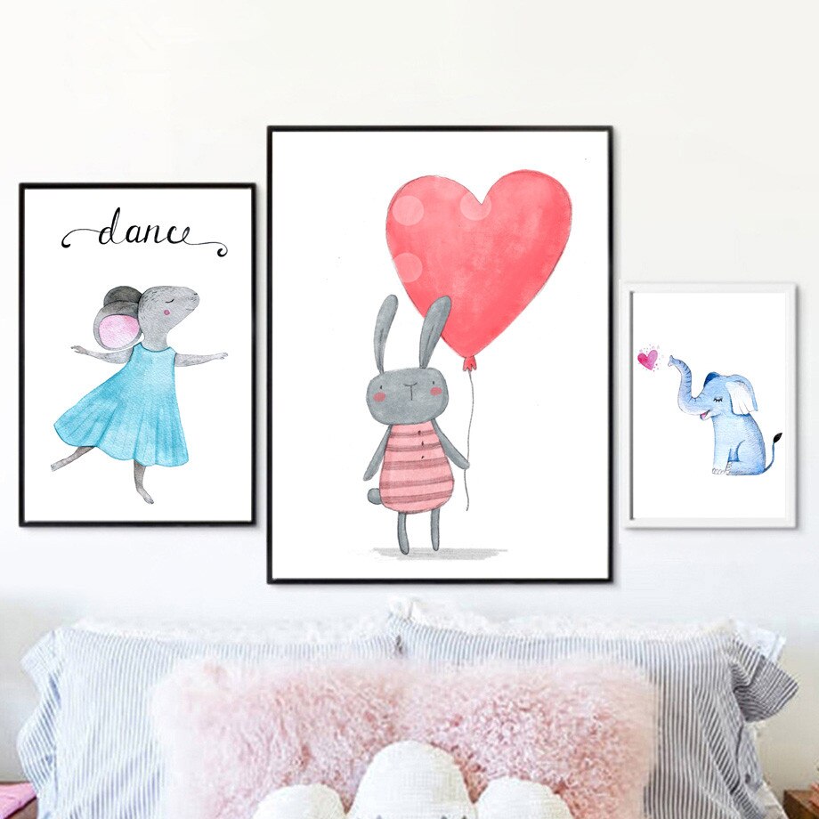 Children Watercolor Canvas Print