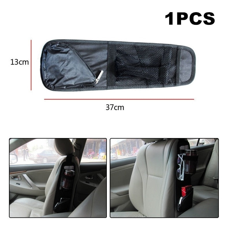 Universal Rear Car Seat Organizer With Multiple Storages
