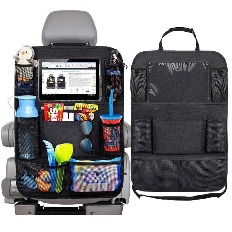 Universal Rear Car Seat Organizer With Multiple Storages