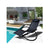 Zero Gravity Black Portable Foldable Rocking Chair Recliner